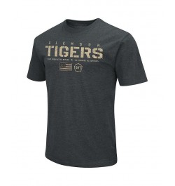 Men's Heathered Black Clemson Tigers OHT Military-Inspired Appreciation Flag 2.0 T-shirt $18.90 T-Shirts