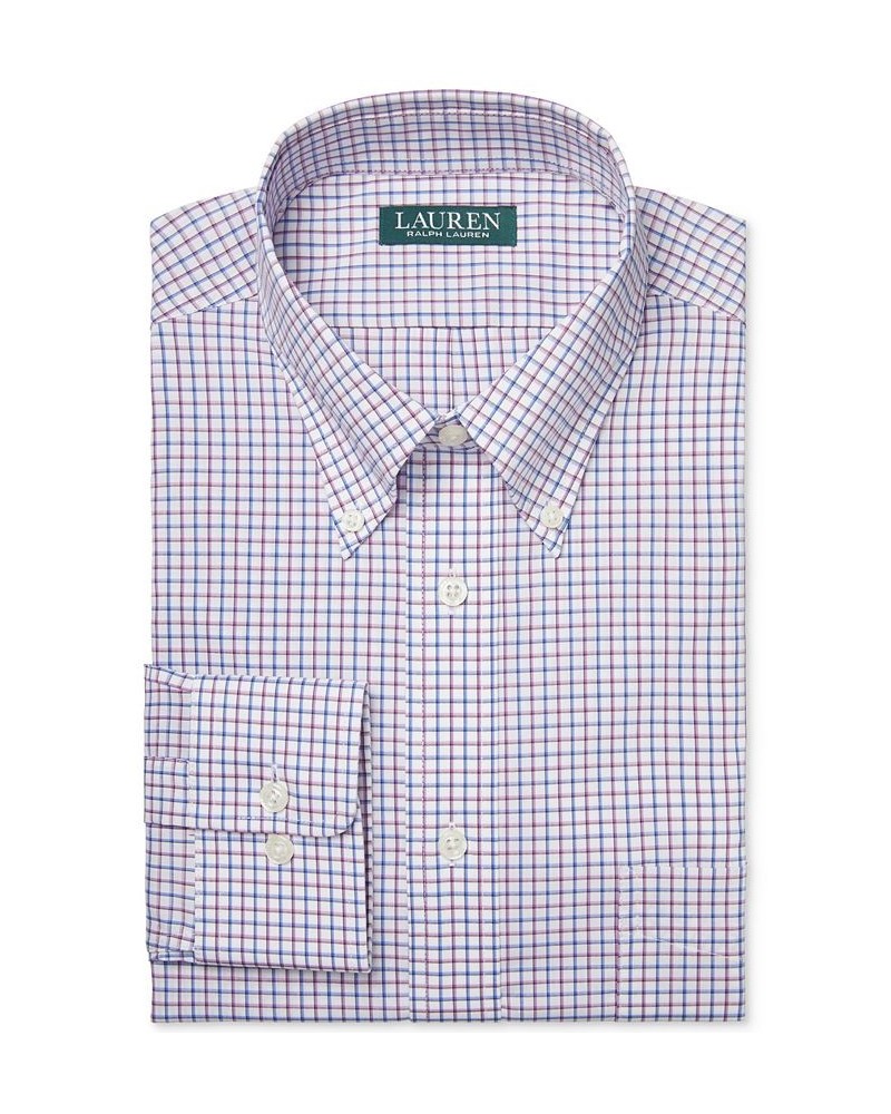 Men's Regular Fit Wrinkle Free Stretch Dress Shirt, Online Exclusive Purple $21.12 Dress Shirts