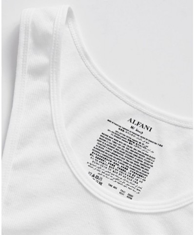 Men's 5-Pk. Moisture-Wicking Solid Tanks White $11.00 Undershirt