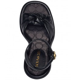 Women's Quincey Puffy Dress Sandals Black $65.60 Shoes