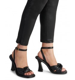 Women's Quincey Puffy Dress Sandals Black $65.60 Shoes