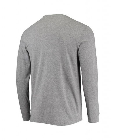 Men's Heathered Gray Pittsburgh Penguins Varsity Arch Super Rival Long Sleeve T-shirt $23.52 T-Shirts