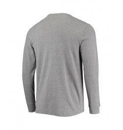 Men's Heathered Gray Pittsburgh Penguins Varsity Arch Super Rival Long Sleeve T-shirt $23.52 T-Shirts