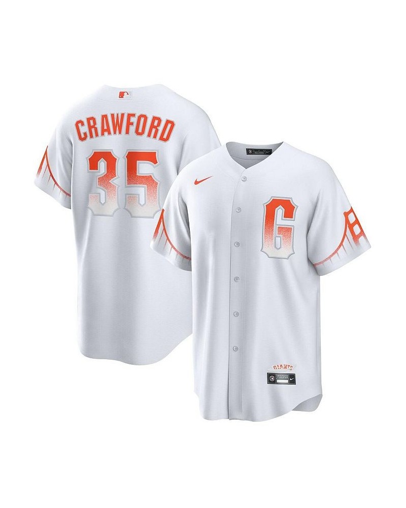 Men's Brandon Crawford White San Francisco Giants City Connect Replica Player Jersey $79.90 Jersey