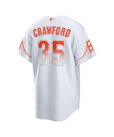 Men's Brandon Crawford White San Francisco Giants City Connect Replica Player Jersey $79.90 Jersey