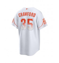 Men's Brandon Crawford White San Francisco Giants City Connect Replica Player Jersey $79.90 Jersey