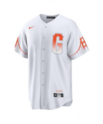 Men's Brandon Crawford White San Francisco Giants City Connect Replica Player Jersey $79.90 Jersey