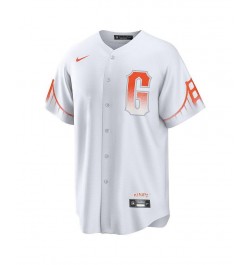 Men's Brandon Crawford White San Francisco Giants City Connect Replica Player Jersey $79.90 Jersey