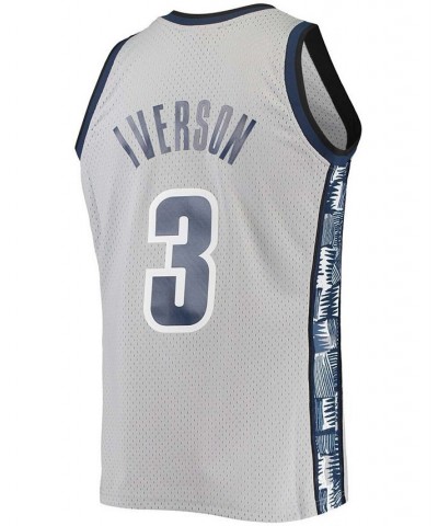 Men's Allen Iverson Gray Georgetown Hoyas 1995-96 Swingman Replica Jersey $72.50 Jersey