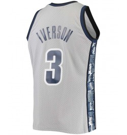 Men's Allen Iverson Gray Georgetown Hoyas 1995-96 Swingman Replica Jersey $72.50 Jersey