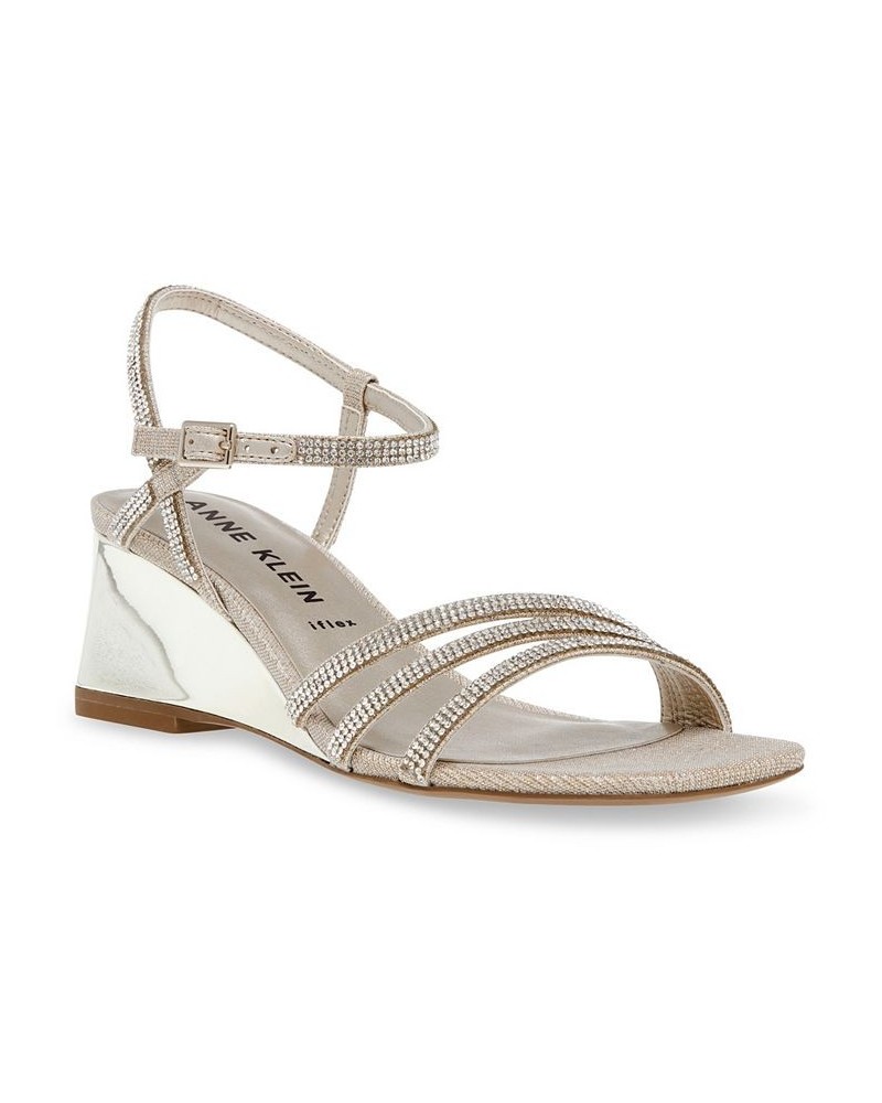 Women's Genova Buckle Wedge Sandals PD03 $45.60 Shoes