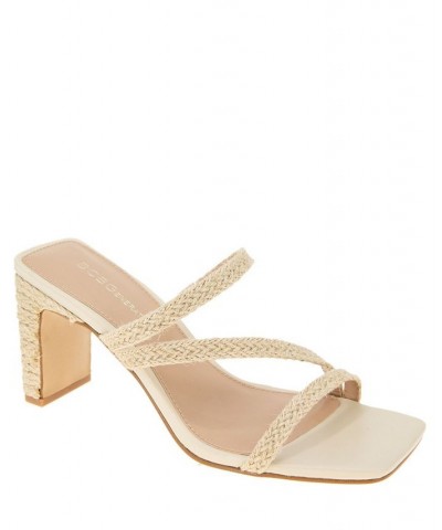 Women's Fisher Slip-on Sandal Ivory/Cream $38.15 Shoes