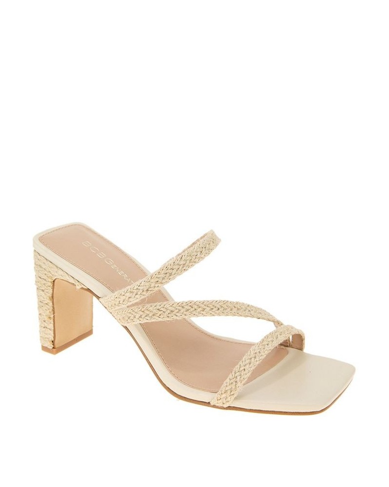 Women's Fisher Slip-on Sandal Ivory/Cream $38.15 Shoes