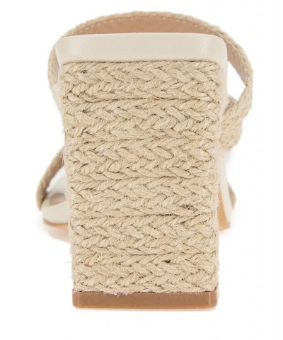 Women's Fisher Slip-on Sandal Ivory/Cream $38.15 Shoes