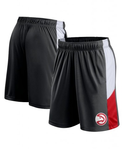 Men's Branded Black Atlanta Hawks Champion Rush Colorblock Performance Shorts $20.70 Shorts