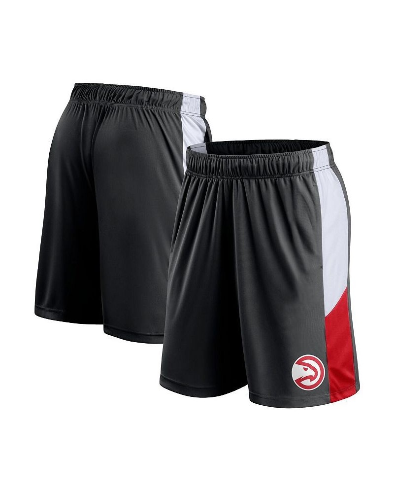 Men's Branded Black Atlanta Hawks Champion Rush Colorblock Performance Shorts $20.70 Shorts