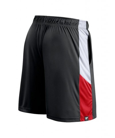 Men's Branded Black Atlanta Hawks Champion Rush Colorblock Performance Shorts $20.70 Shorts