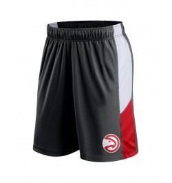 Men's Branded Black Atlanta Hawks Champion Rush Colorblock Performance Shorts $20.70 Shorts