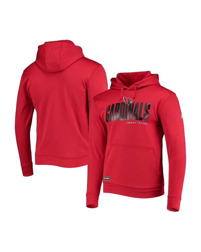 Men's Cardinal Arizona Cardinals Combine Authentic Hard Hash Pullover Hoodie $33.47 Sweatshirt