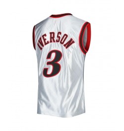 Men's Allen Iverson Platinum Philadelphia 76ers 2000-01 Hardwood Classics 75th Anniversary Swingman Jersey $74.10 Jersey