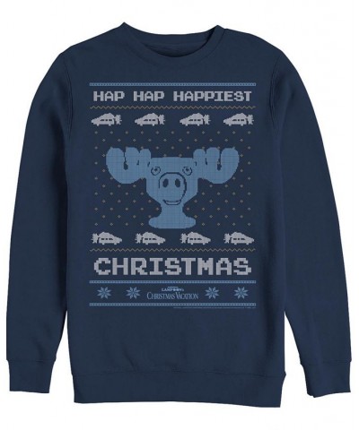 Men's National Lampoon Christmas Vacation Hap Hap Sweatshirt Blue $26.93 Sweatshirt