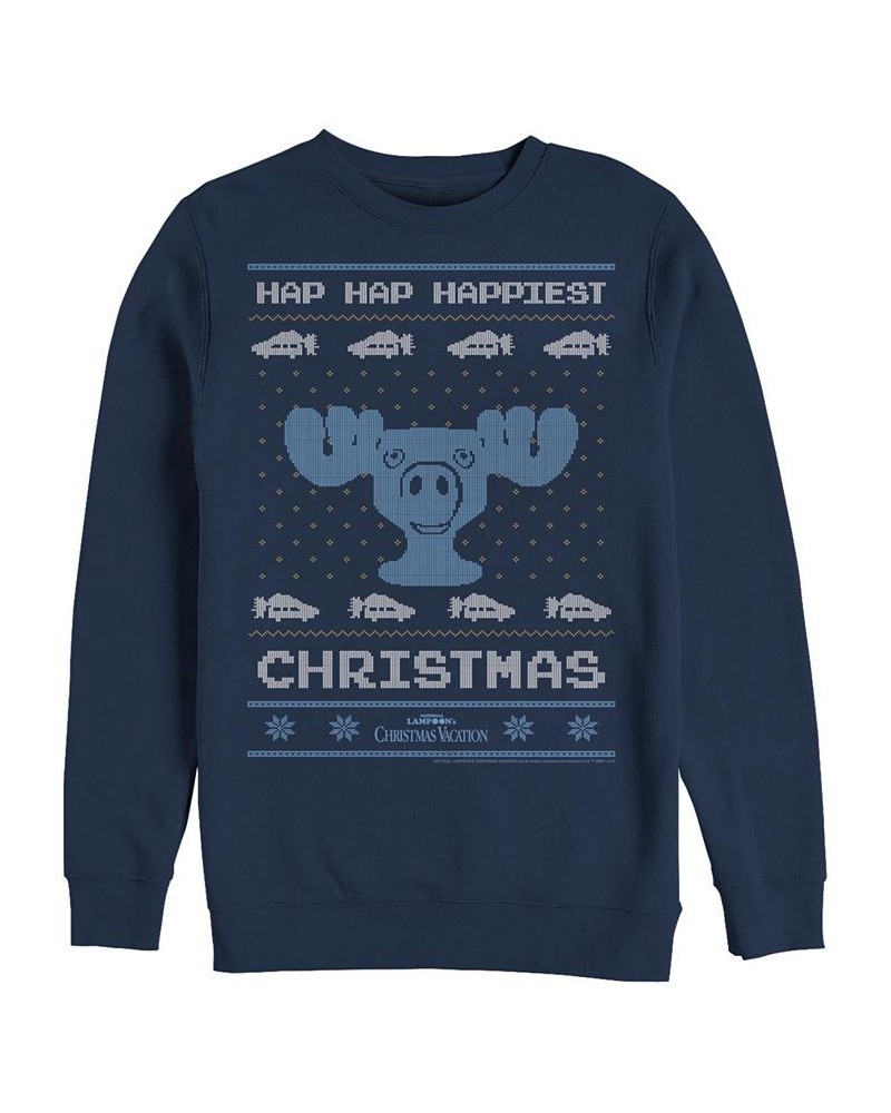 Men's National Lampoon Christmas Vacation Hap Hap Sweatshirt Blue $26.93 Sweatshirt