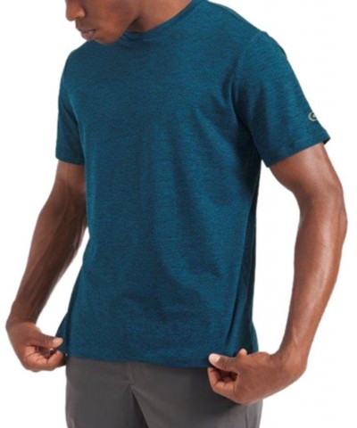 Men's Marled Moisture-Wicking Short-Sleeve Performance T-Shirt Blue $28.32 T-Shirts