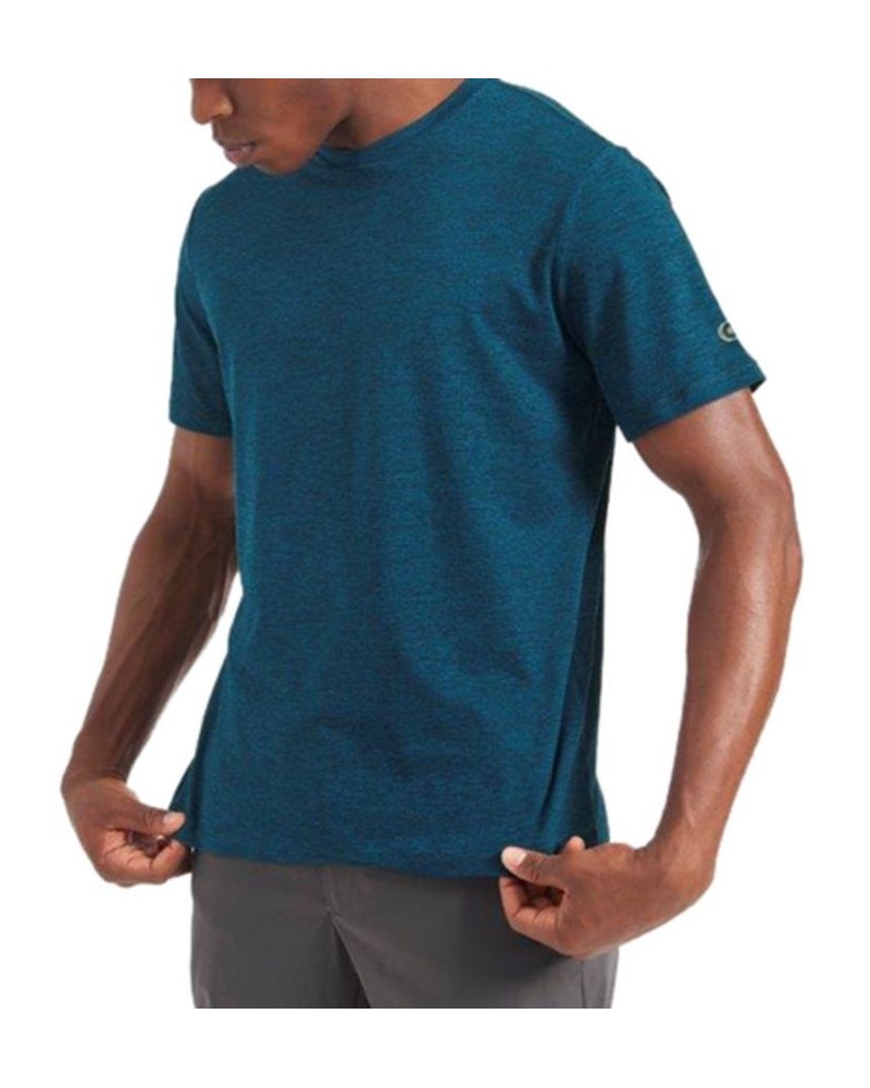 Men's Marled Moisture-Wicking Short-Sleeve Performance T-Shirt Blue $28.32 T-Shirts