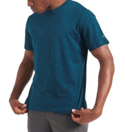 Men's Marled Moisture-Wicking Short-Sleeve Performance T-Shirt Blue $28.32 T-Shirts