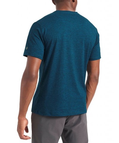 Men's Marled Moisture-Wicking Short-Sleeve Performance T-Shirt Blue $28.32 T-Shirts