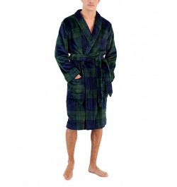 Men's Plush Pajama Robe Blue $21.58 Pajama