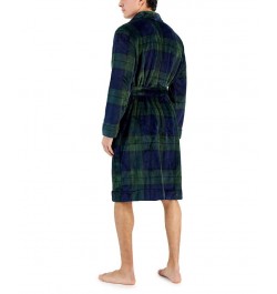 Men's Plush Pajama Robe Blue $21.58 Pajama