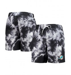 Men's Black Miami Dolphins Splash Volley Swim Shorts $29.63 Swimsuits