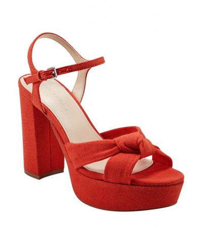 Women's Deren Platform High Heel Sandals PD06 $52.32 Shoes