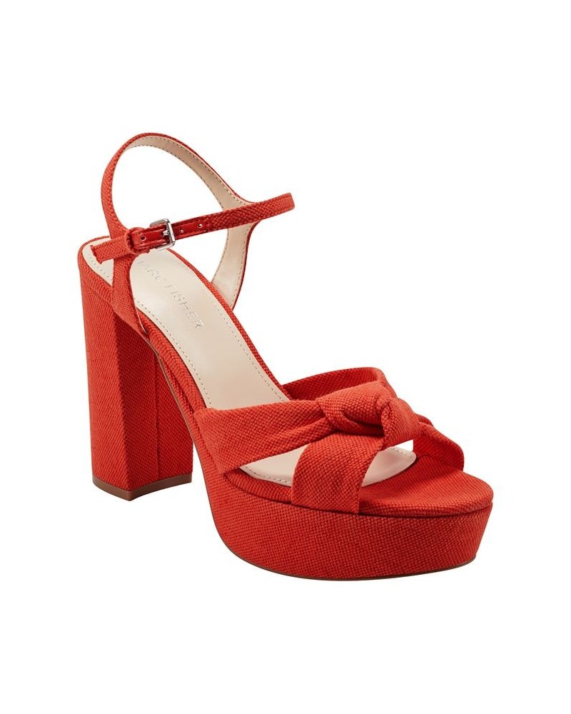 Women's Deren Platform High Heel Sandals PD06 $52.32 Shoes