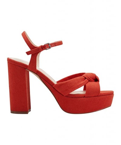 Women's Deren Platform High Heel Sandals PD06 $52.32 Shoes