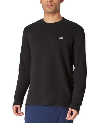 Men's Lacoste Thermal Shirt Black $12.77 Pajama