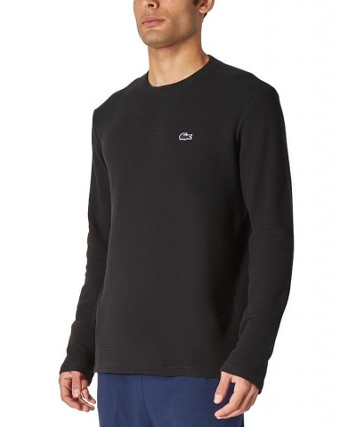 Men's Lacoste Thermal Shirt Black $12.77 Pajama