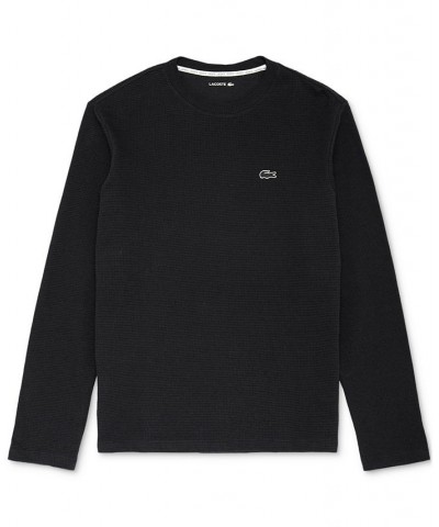 Men's Lacoste Thermal Shirt Black $12.77 Pajama