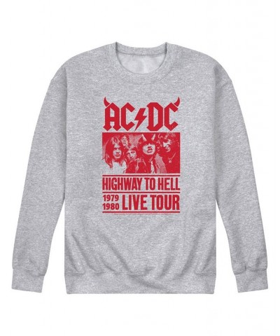 Men's ACDC Live Tour Fleece T-shirt Gray $29.69 T-Shirts