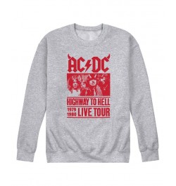 Men's ACDC Live Tour Fleece T-shirt Gray $29.69 T-Shirts