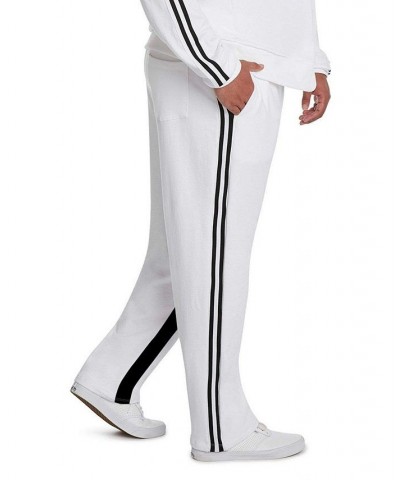 Men's Striped Track Pants White $54.45 Pants