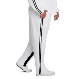 Men's Striped Track Pants White $54.45 Pants