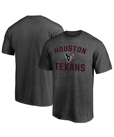 Men's Heathered Charcoal Houston Texans Victory Arch T-shirt $12.71 T-Shirts