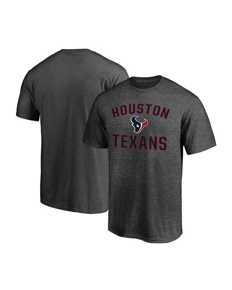 Men's Heathered Charcoal Houston Texans Victory Arch T-shirt $12.71 T-Shirts