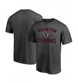 Men's Heathered Charcoal Houston Texans Victory Arch T-shirt $12.71 T-Shirts