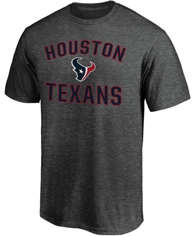 Men's Heathered Charcoal Houston Texans Victory Arch T-shirt $12.71 T-Shirts