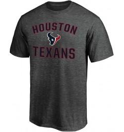 Men's Heathered Charcoal Houston Texans Victory Arch T-shirt $12.71 T-Shirts