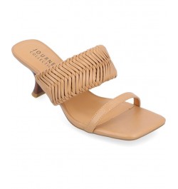 Women's Monyka Woven Sandals Tan/Beige $41.80 Shoes