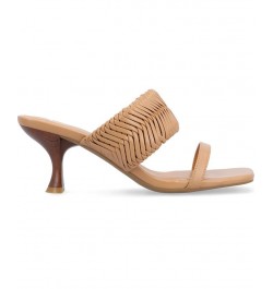 Women's Monyka Woven Sandals Tan/Beige $41.80 Shoes